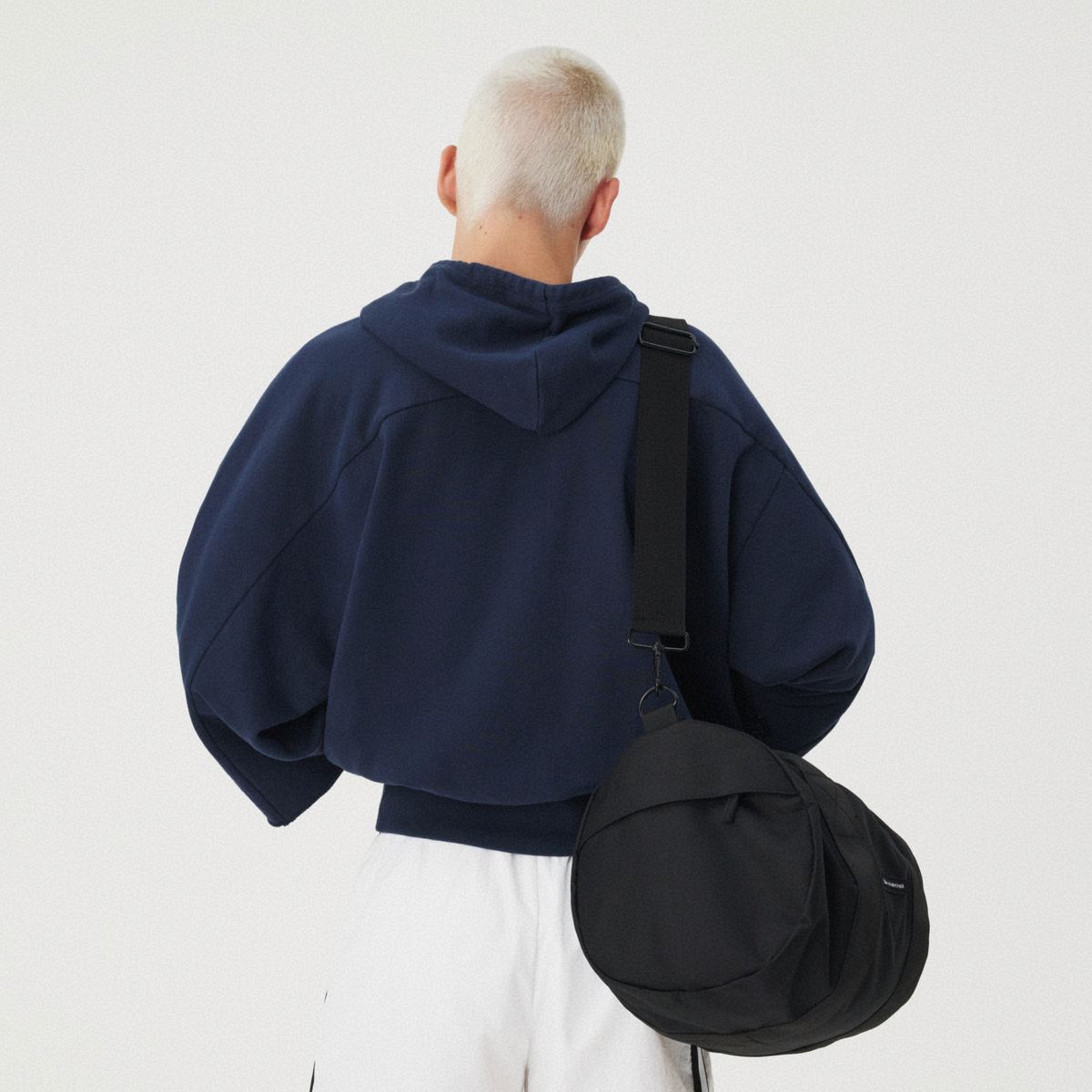 NAVY SHORT-SLEEVE HOODIE GOSHA RUBCHINSKIY