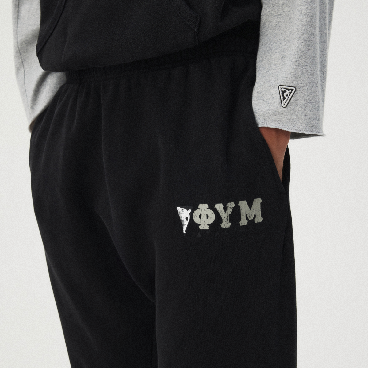 BLACK ELASTICATED HEM SWEATPANTS GOSHA RUBCHINSKIY