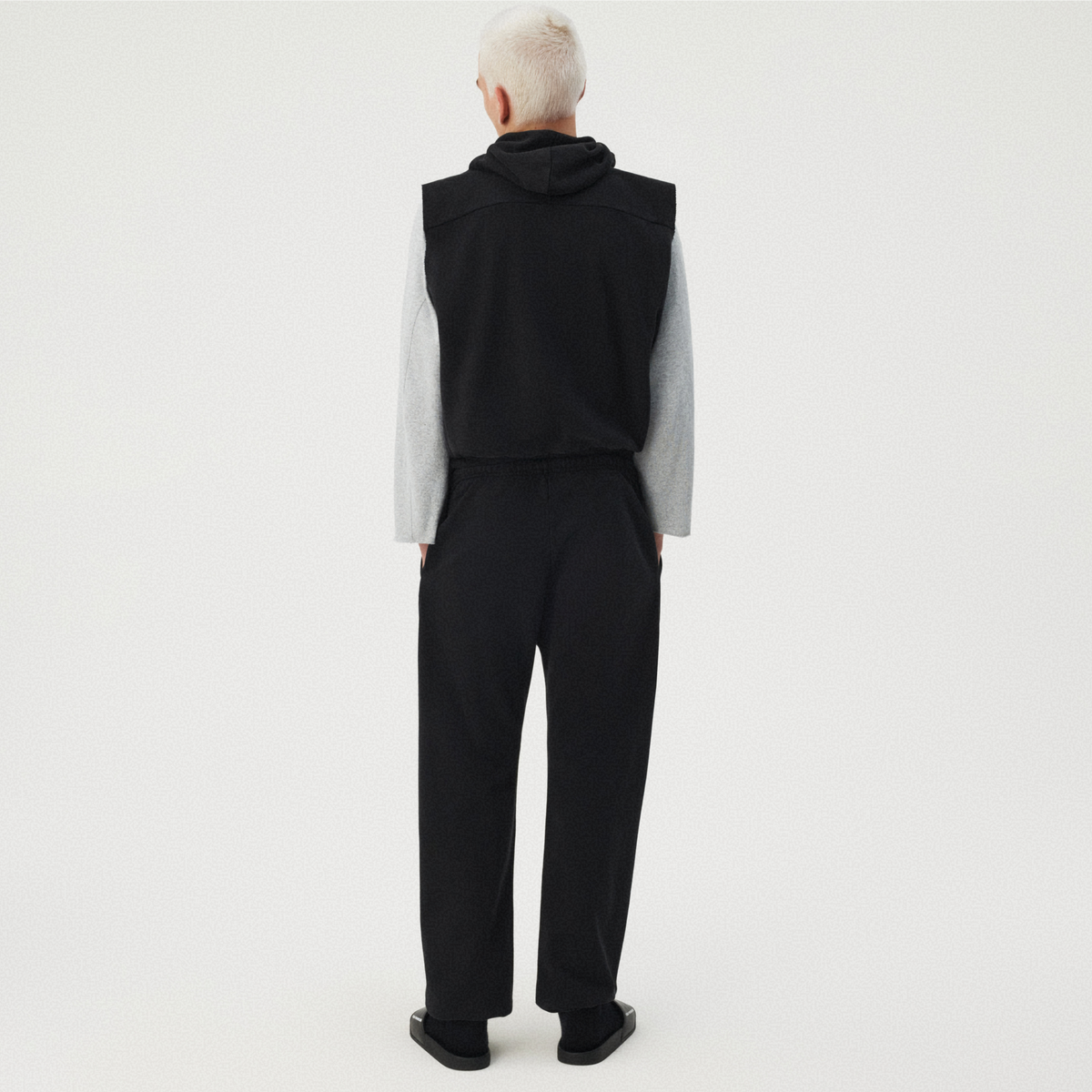 BLACK ELASTICATED HEM SWEATPANTS GOSHA RUBCHINSKIY