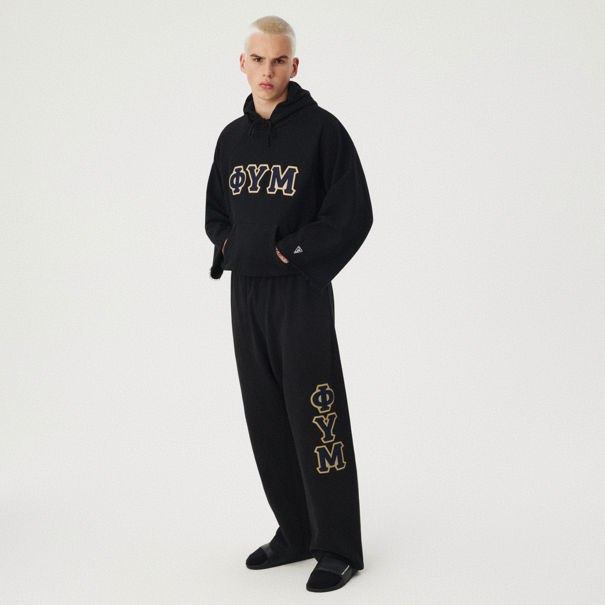 BLACK STRAIGHT-LEG SWEATPANTS GOSHA RUBCHINSKIY