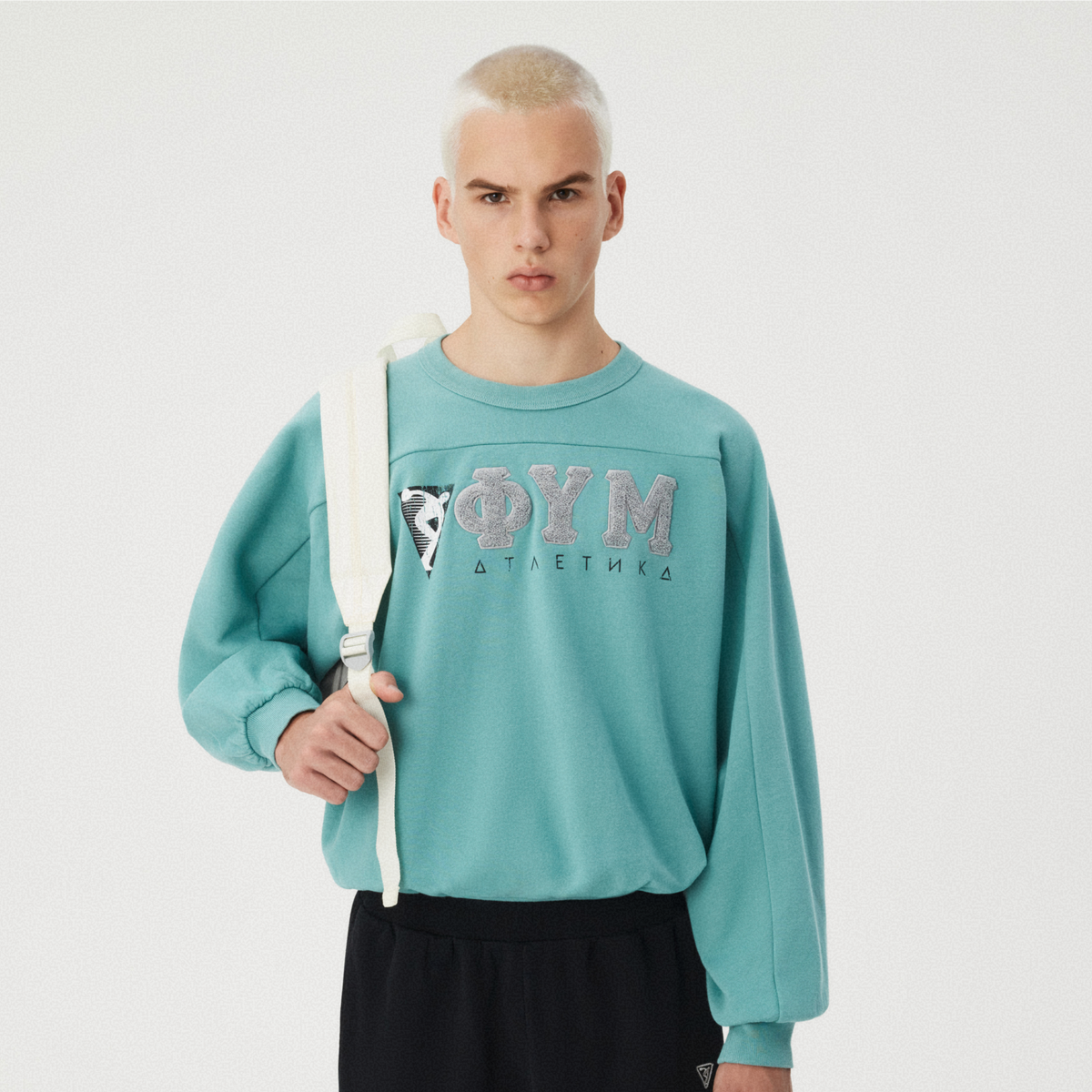 SEA GREEN CREWNECK SWEATSHIRT GOSHA RUBCHINSKIY