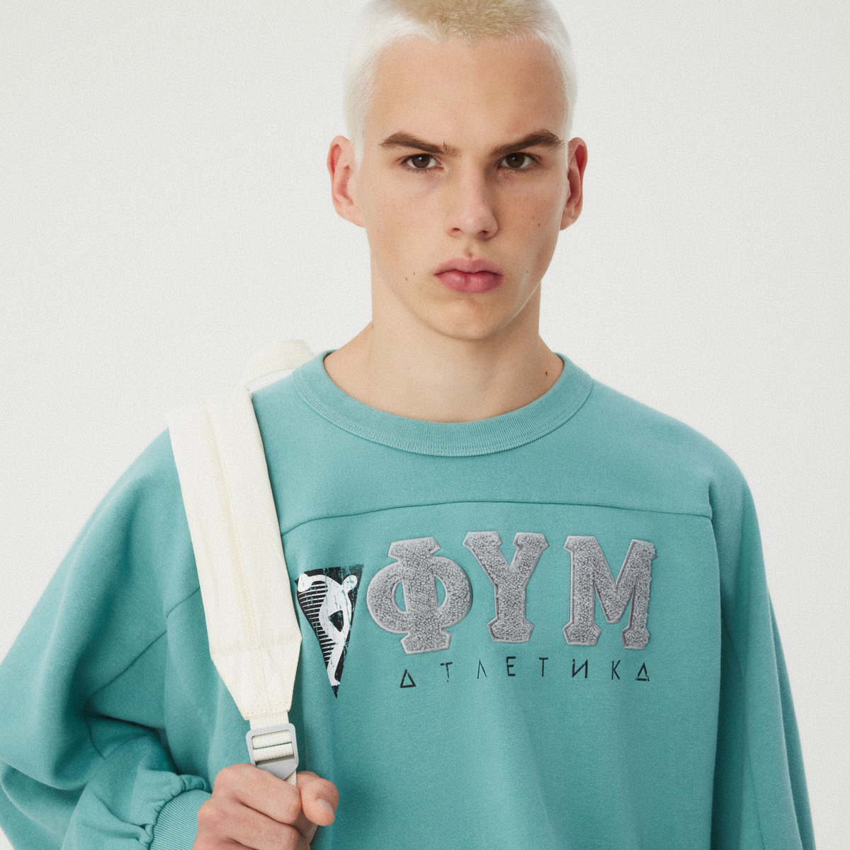 SEA GREEN CREWNECK SWEATSHIRT GOSHA RUBCHINSKIY