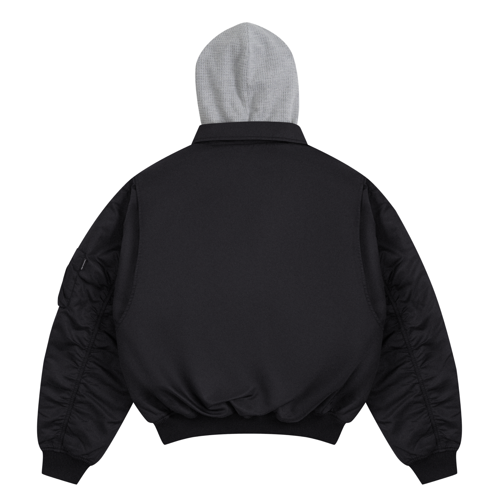 ГОША РУБЧИНСКИЙ – BLACK HOODED BOMBER JACKET GOSHA RUBCHINSKIY ГОША РУБЧИНСКИЙ – BLACK HOODED BOMBER JACKET GOSHA RUBCHINSKIY