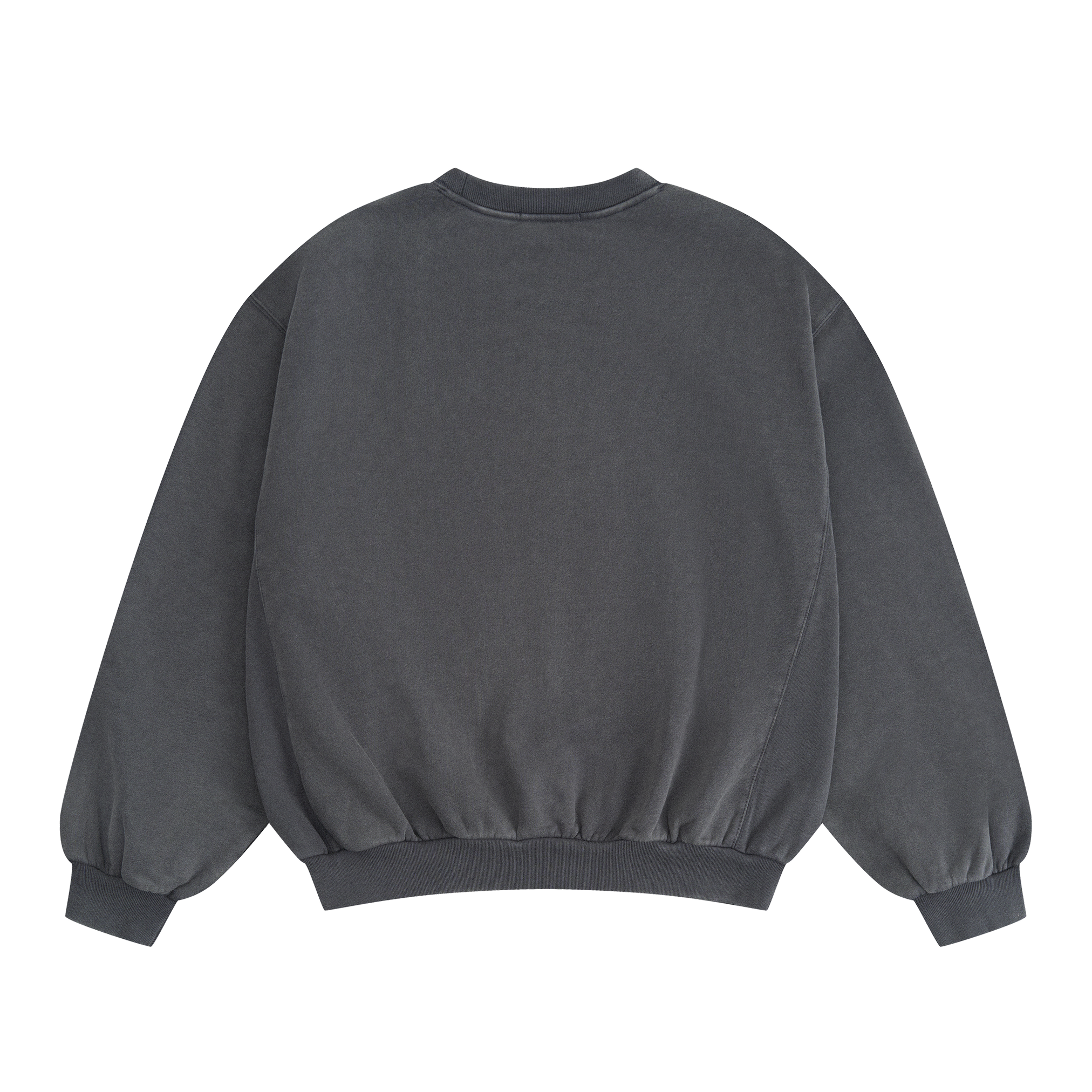 BRUSHED SWEATSHIRT WITH CRACKED LOGO - ГОША РУБЧИНСКИЙ