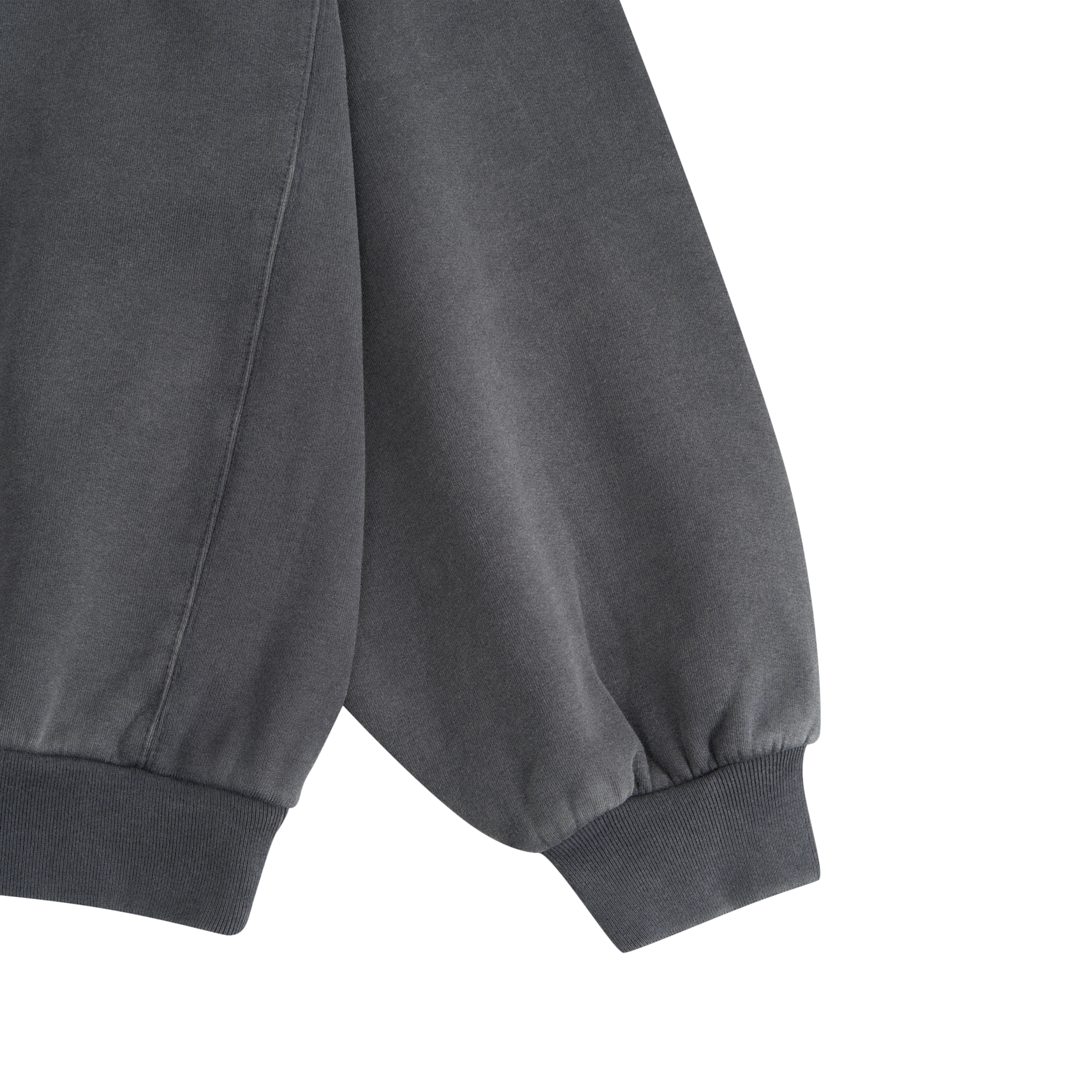 BRUSHED SWEATSHIRT WITH CRACKED LOGO - ГОША РУБЧИНСКИЙ