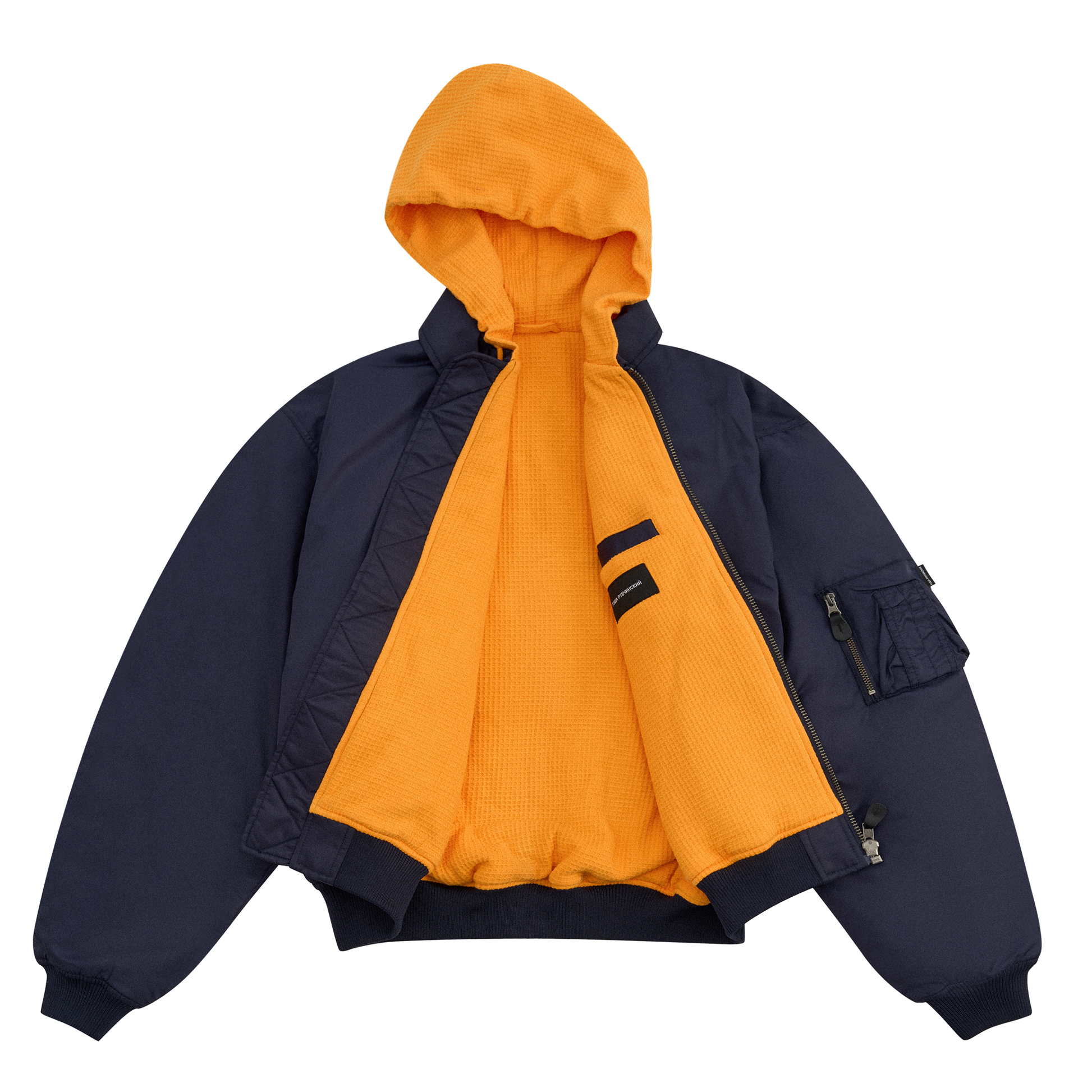 HOODED BOMBER JACKET - ГОША РУБЧИНСКИЙ