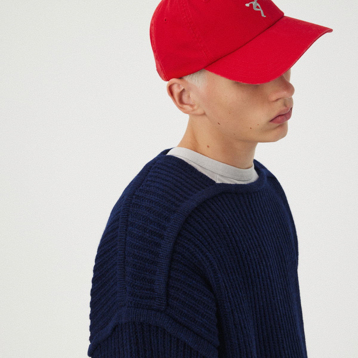 NAVY CHUNKY KNIT SWEATER GOSHA RUBCHINSKIY
