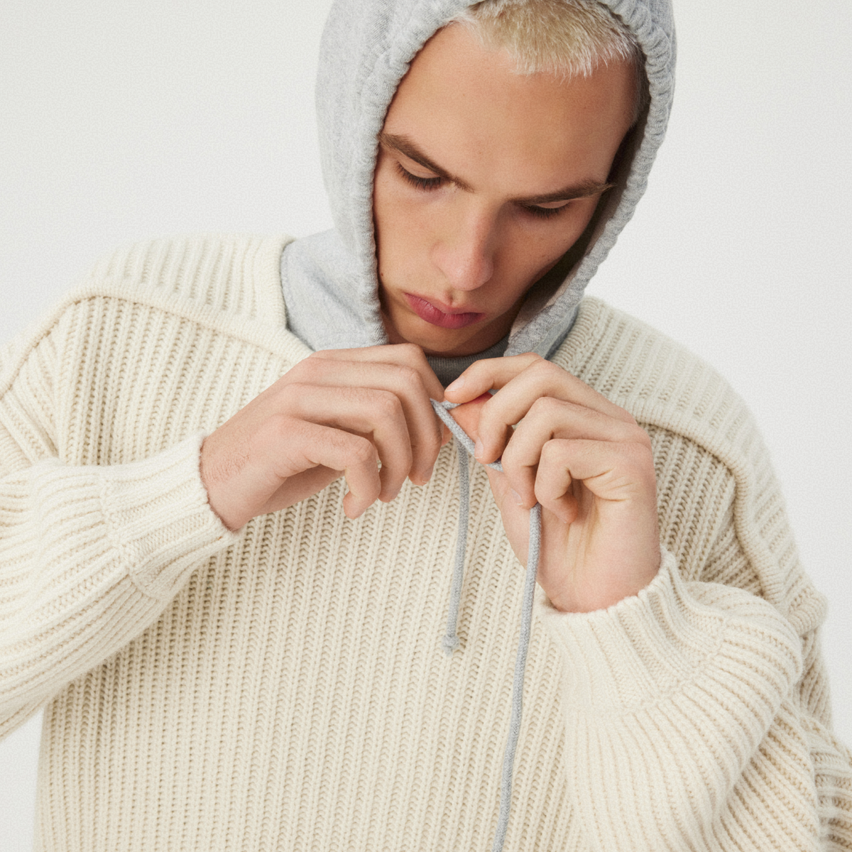 IVORY CHUNKY KNIT SWEATER GOSHA RUBCHINSKIY
