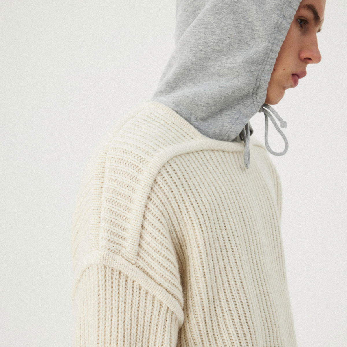 IVORY CHUNKY KNIT SWEATER GOSHA RUBCHINSKIY