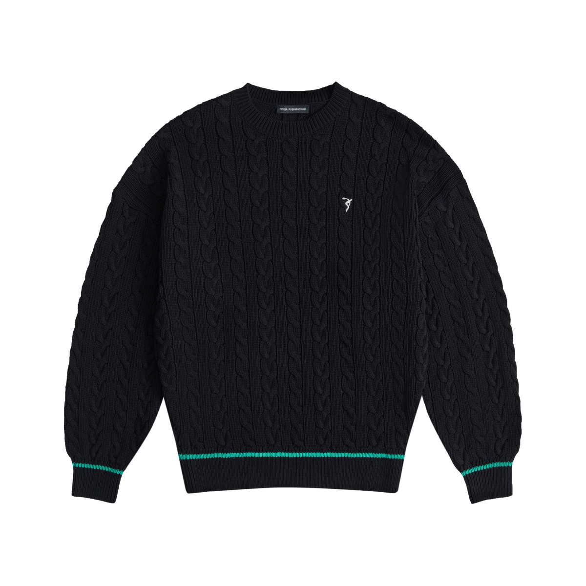 BLACK KNIT SWEATER GOSHA RUBCHINSKIY 