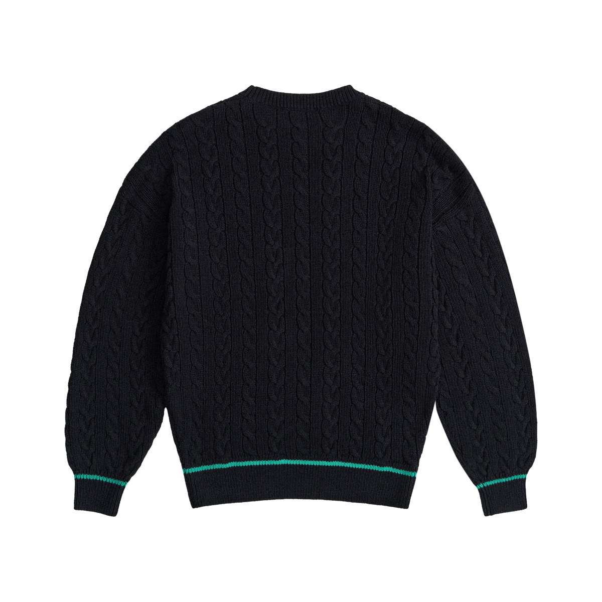 BLACK CABLE-KNIT SWEATER GOSHA RUBCHINSKIY 