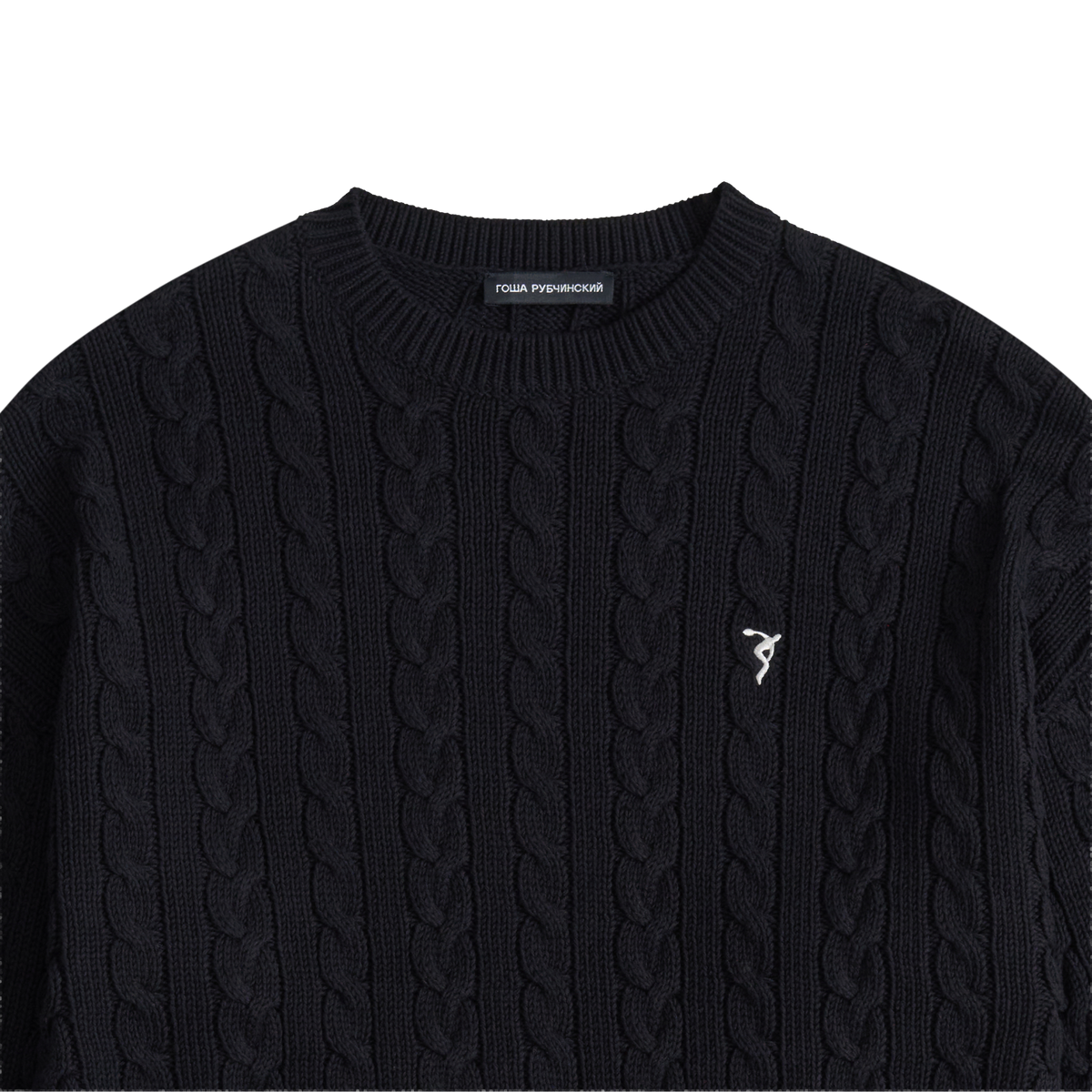 BLACK KNIT SWEATER GOSHA RUBCHINSKIY