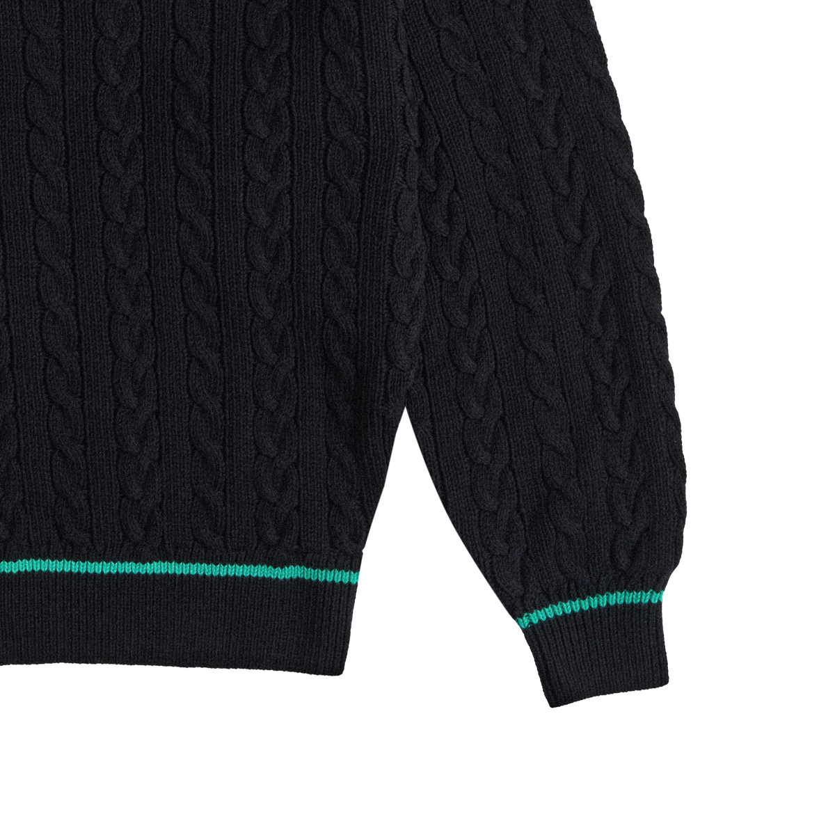 BLACK CABLE-KNIT SWEATER GOSHA RUBCHINSKIY