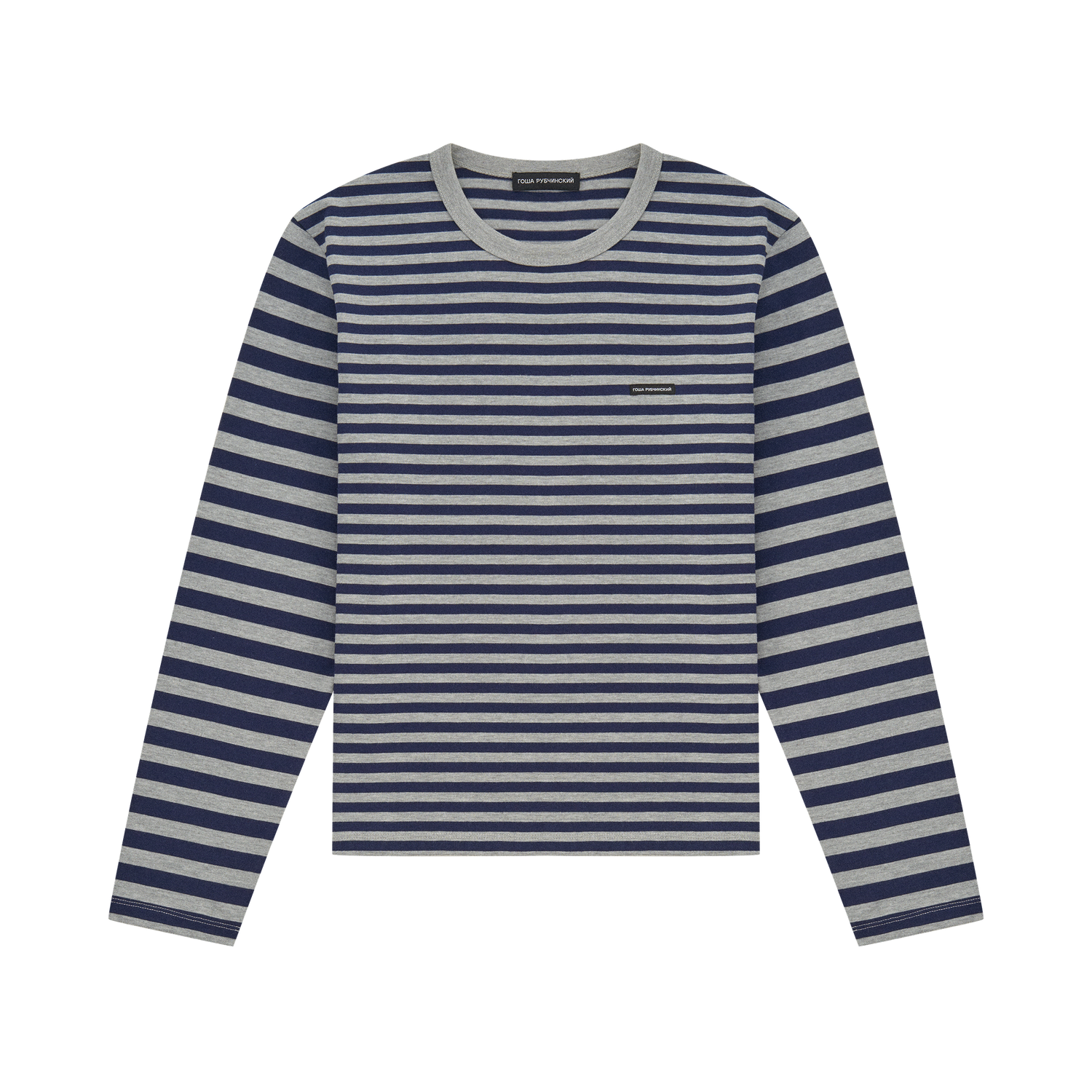 トップス gosharubchinskiy STRIPED LONGSLEEVE ГОША РУБЧИНСКИЙ – Navy/Grey GOSHA RUBCHINSKIY