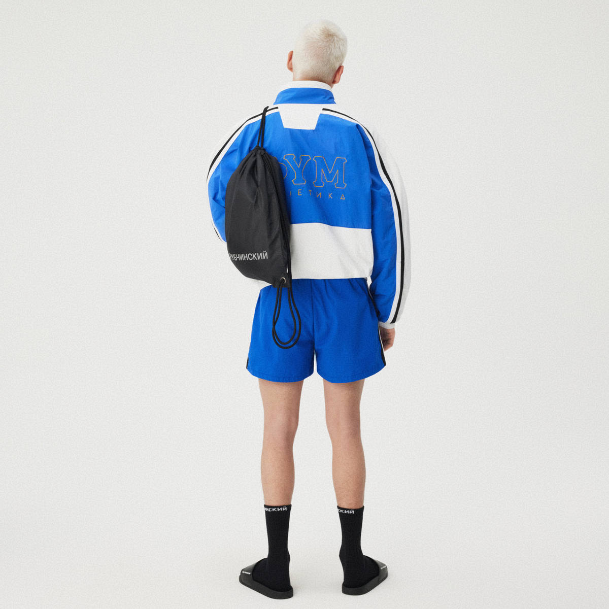 BLUE TRACK SHORTS GOSHA RUBCHINSKIY