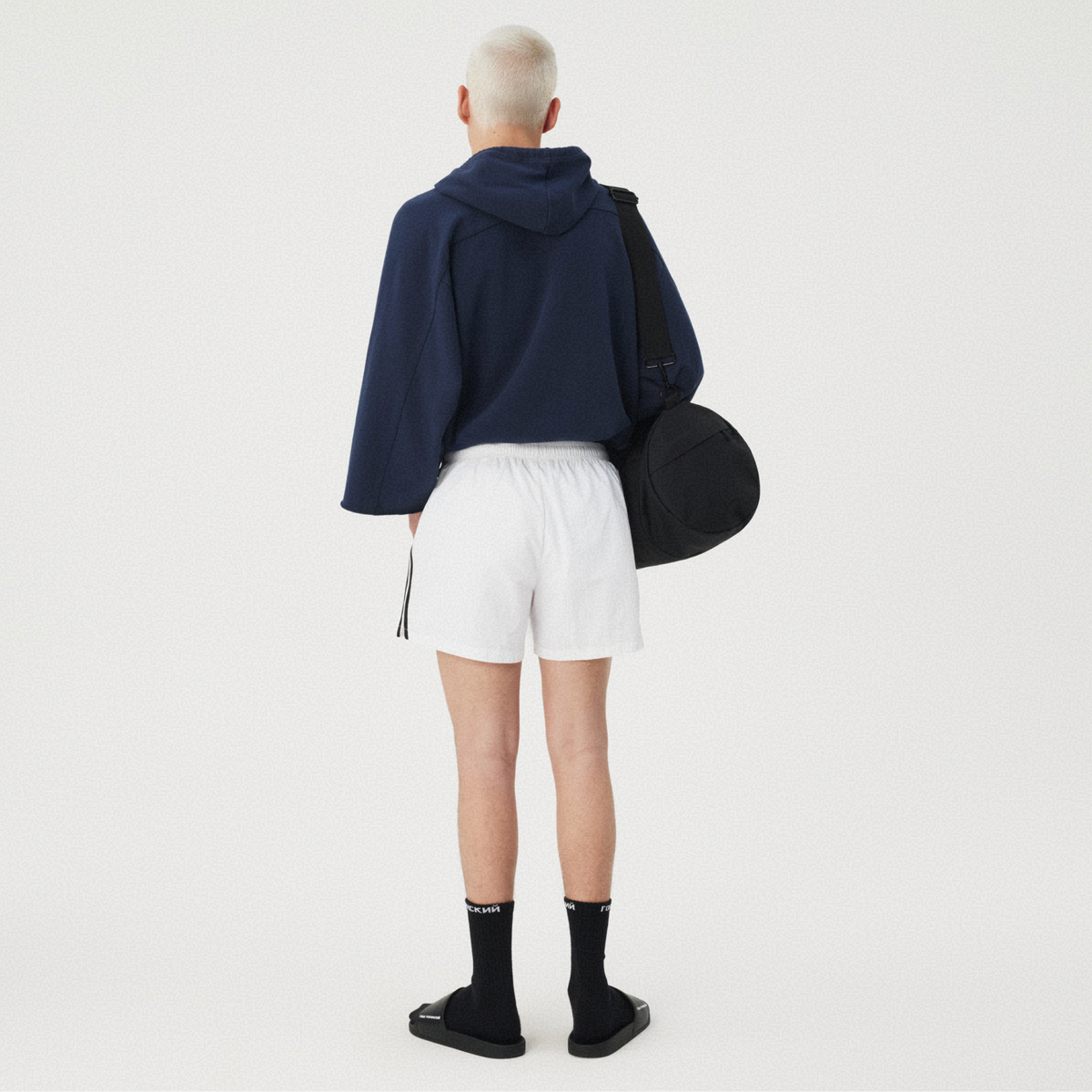 WHITE TRACK SHORTS GOSHA RUBCHINSKIY