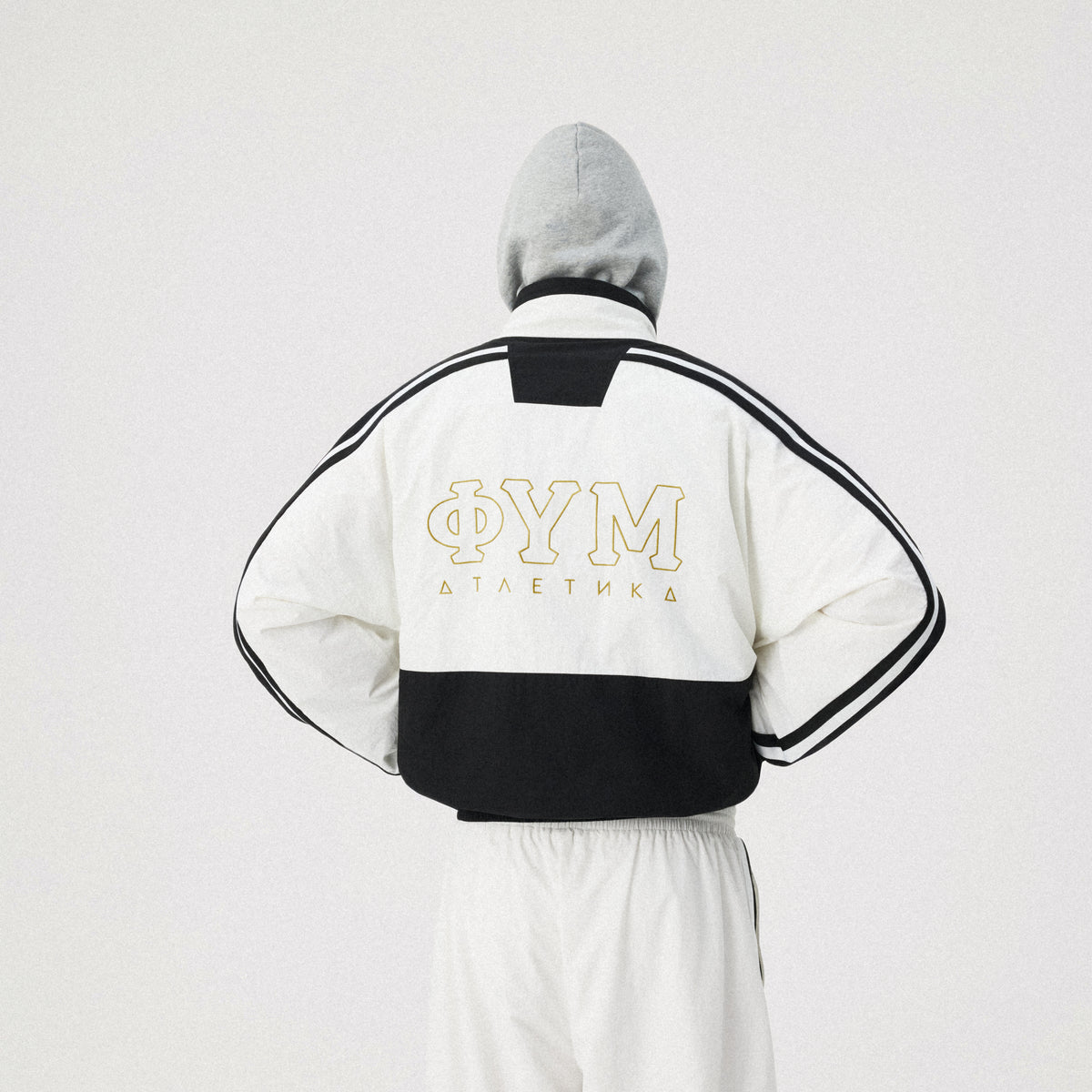 BLACK / WHITE TRACK JACKET GOSHA RUBCHINSKIY