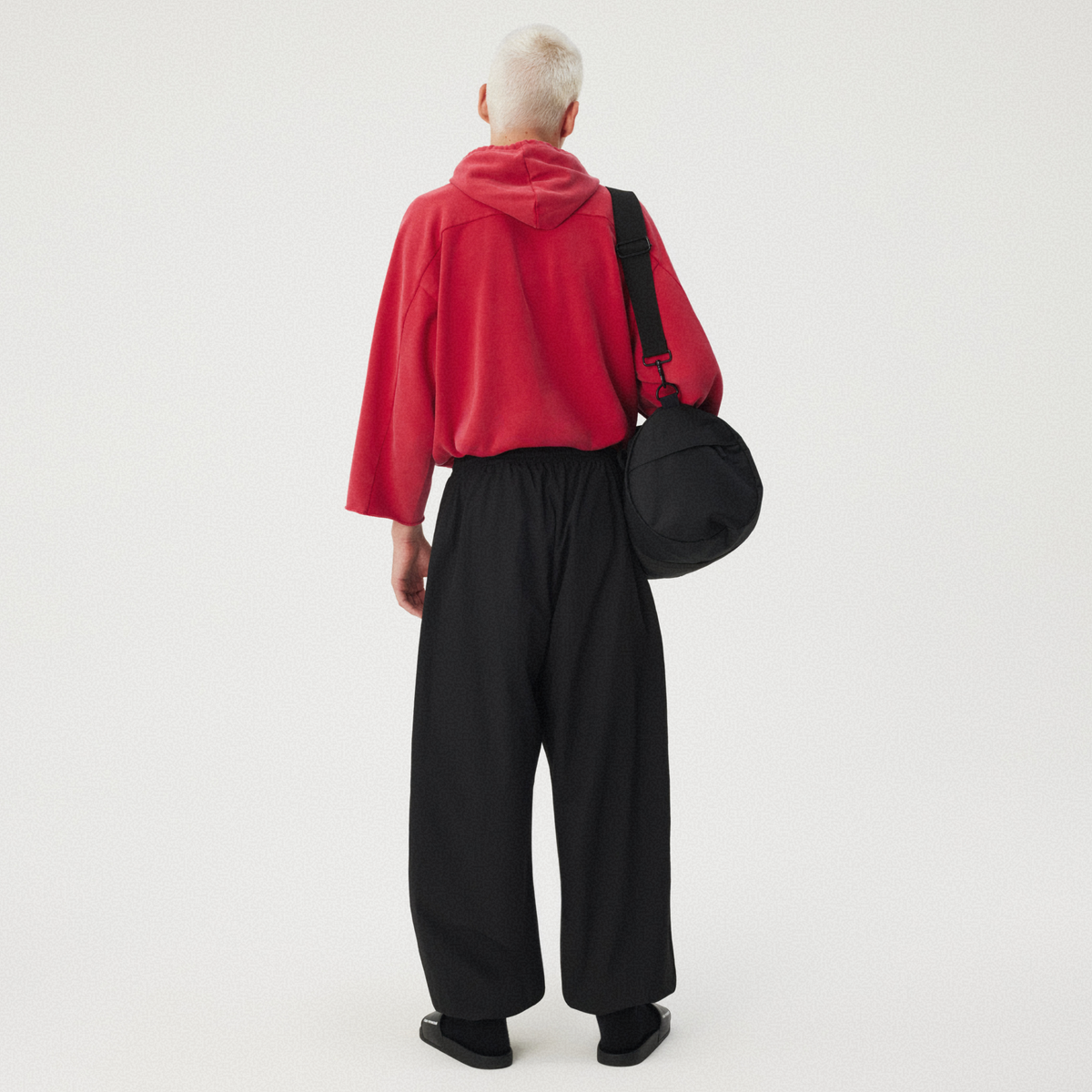 BLACK / WHITE TRACK PANTS GOSHA RUBCHINSKIY