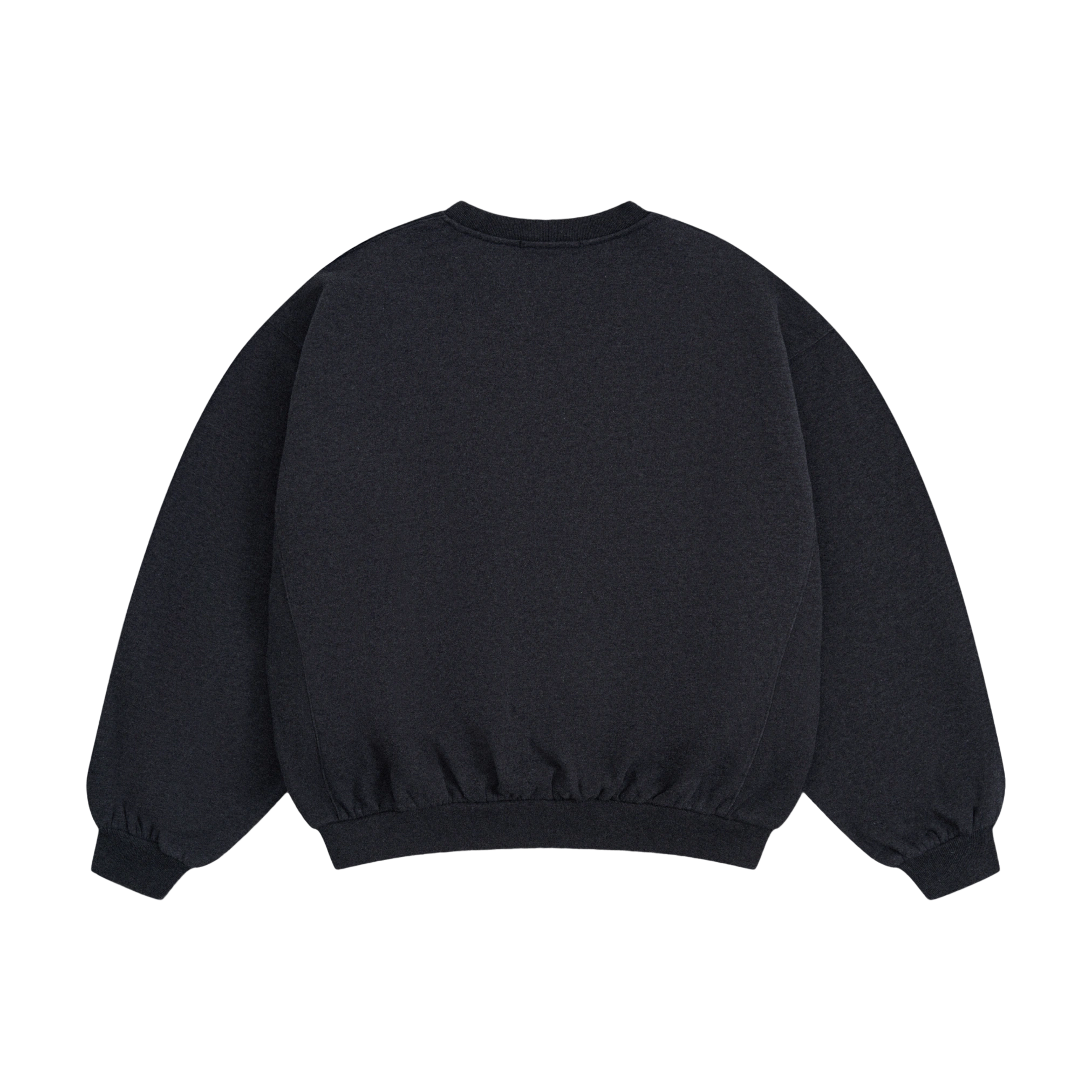 BRUSHED SWEATSHIRT WITH CRACKED LOGO - ГОША РУБЧИНСКИЙ