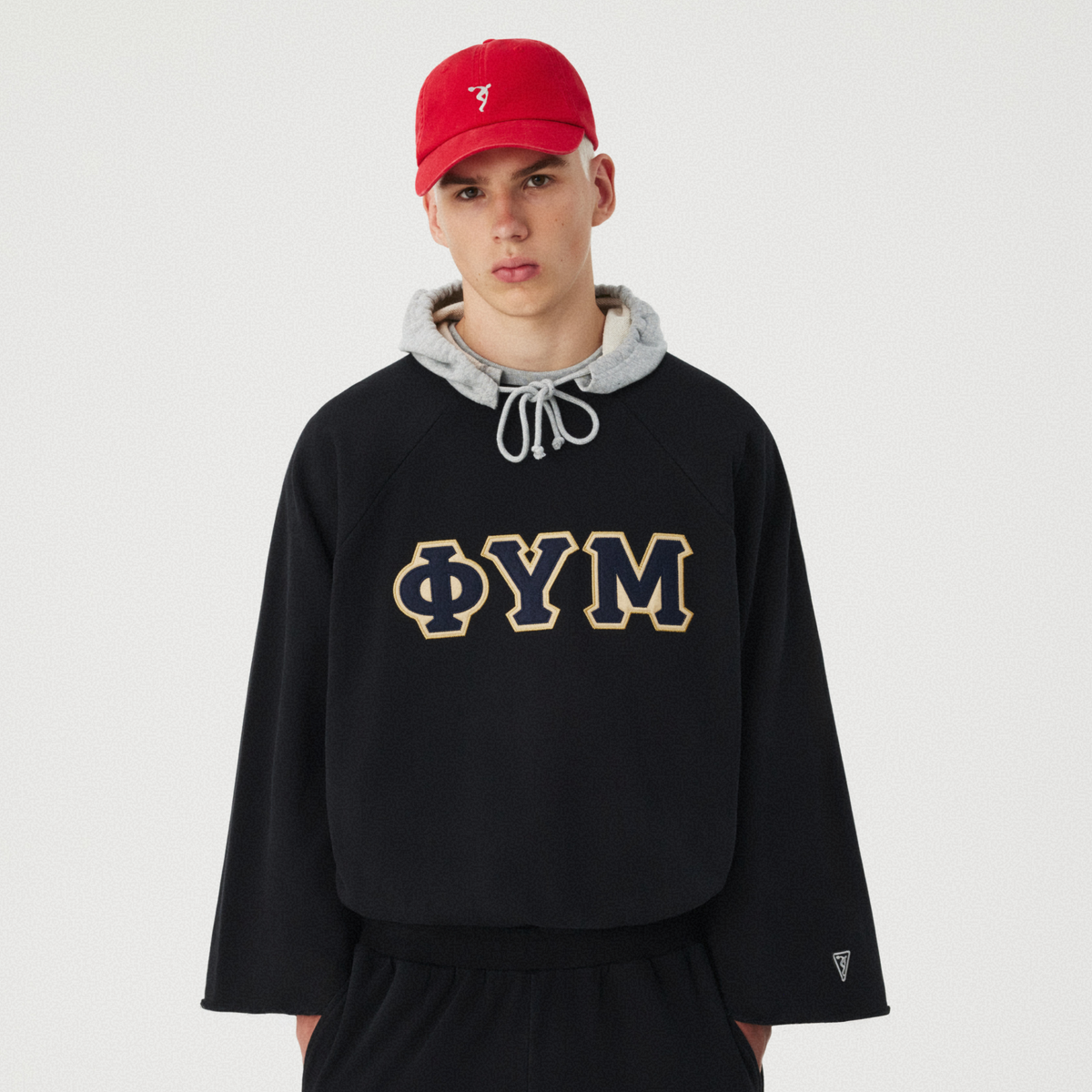 BLACK RAGLAN SWEATSHIRT GOSHA RUBCHINSKIY