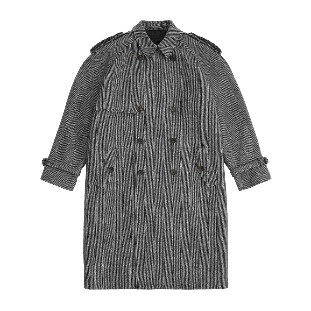 DARK GREY WOOL-BLEND COAT GOSHA RUBCHINSKIY 