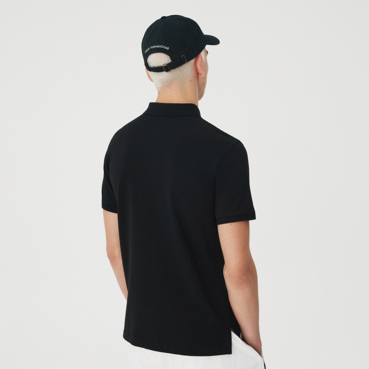 BLACK POLO SHIRT GOSHA RUBCHINSKIY