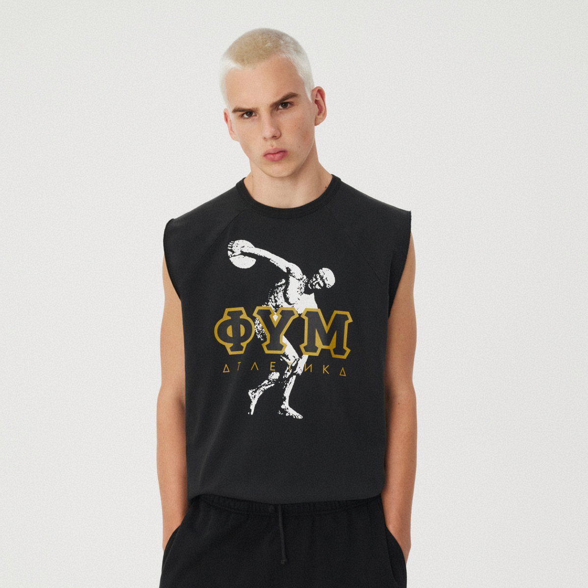 BLACK TANK TOP GOSHA RUBCHINSKIY