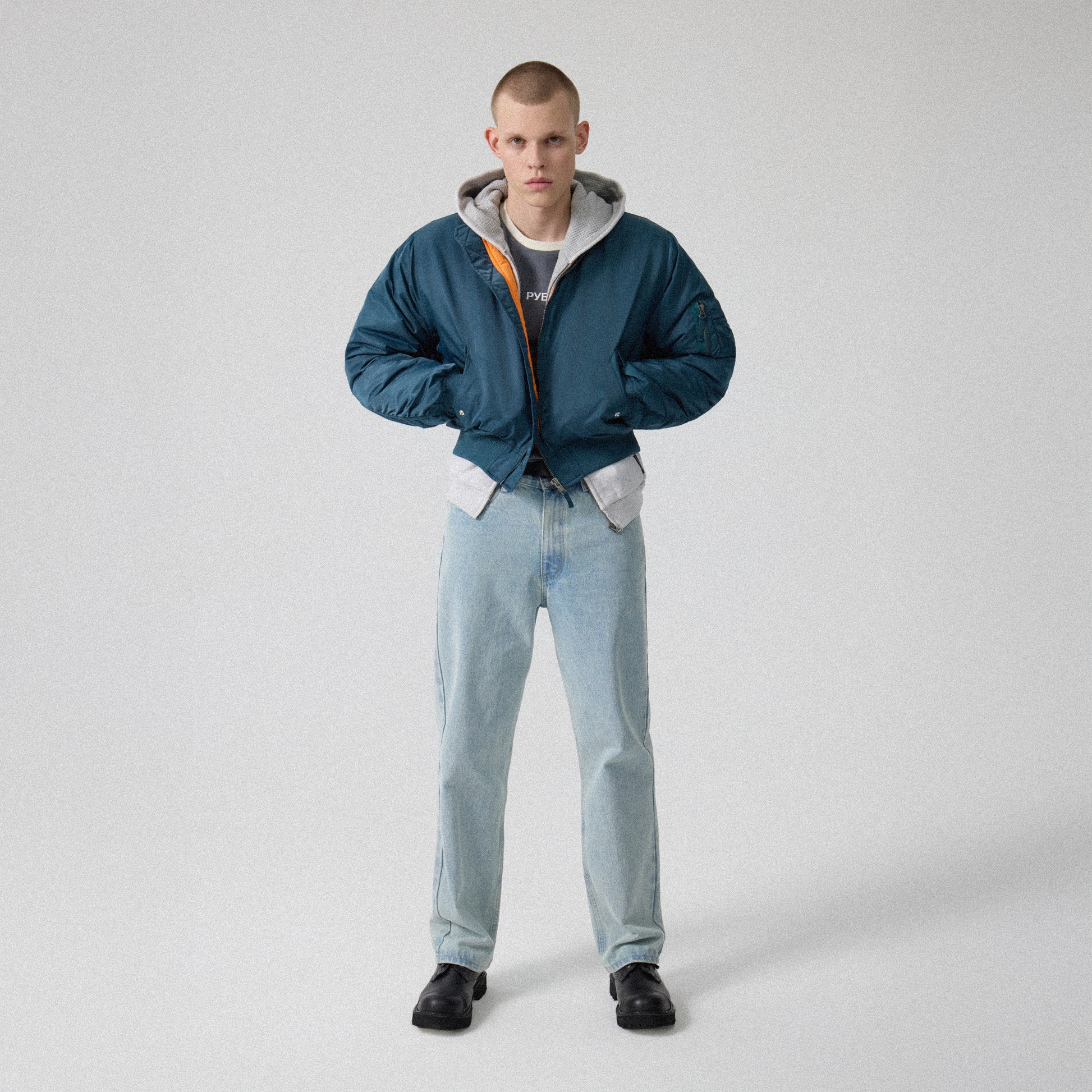 ジャケット・アウター gosha rubchinskiy bomber S ГОША РУБЧИНСКИЙ – BLUE BOMBER JACKET GOSHA RUBCHINSKIY