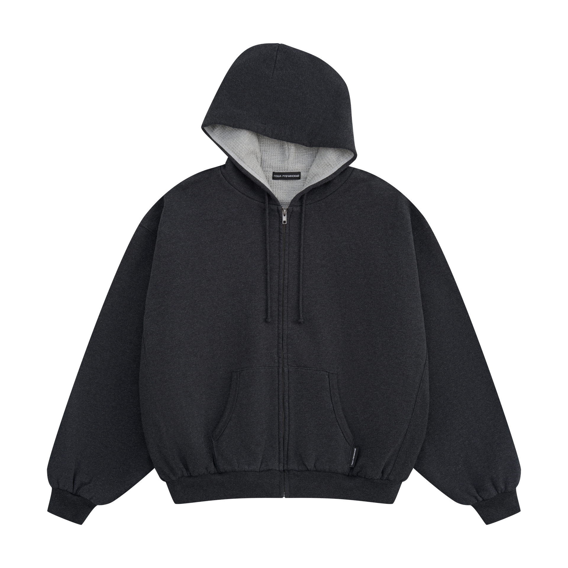 ГОША РУБЧИНСКИЙ – DARK GREY MELANGE HOODIES GOSHA RUBCHINSKIY