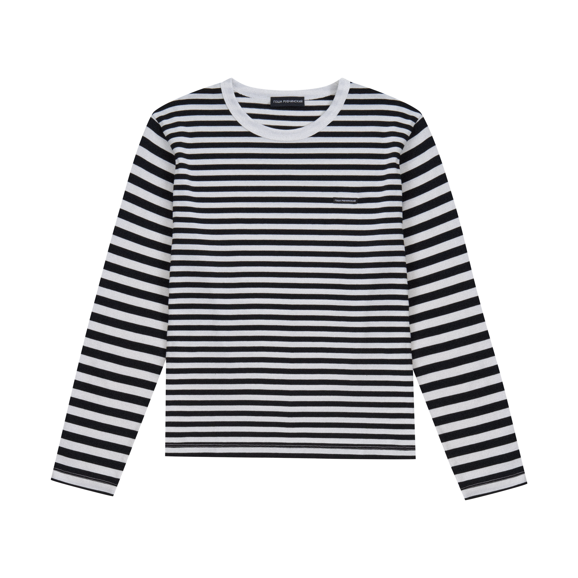トップス gosharubchinskiy STRIPED LONGSLEEVE STRIPED LONGSLEEVE IN BLACK AND WHITE – ГОША РУБЧИНСКИЙ